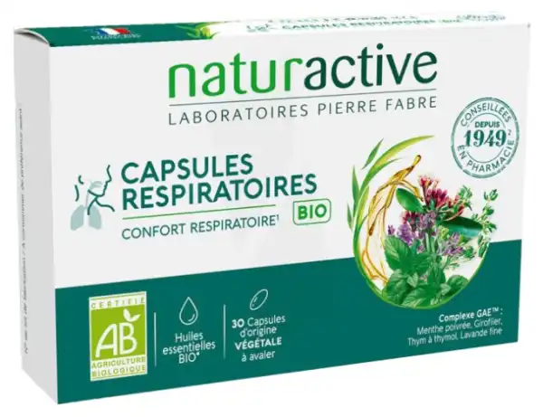 Naturactive Caps Respiratoire Bio B/30