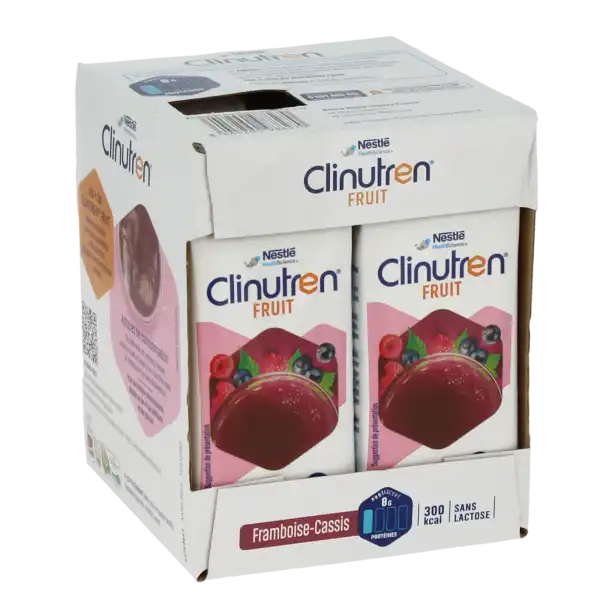 Clinutren Fruit Nutriment Framboise Cassis 4briques/200ml