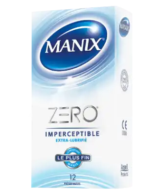 Manix Zéro Préservatif extra lubrifié B/12