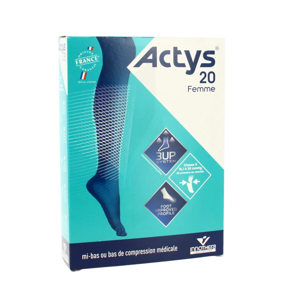 Actys 20 Bas Autofix Pf Femme Noir T1n