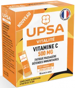Acheter UPSA Vitamine C 500 Poudre 10 Sachets à Preignac