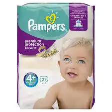 PAMPERS ACTIVE FIT Change complet T4+ 9-20kg Paq/21