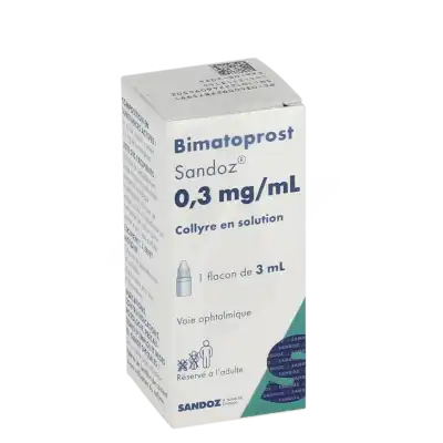BIMATOPROST SANDOZ 0,3 mg/mL, collyre en solution