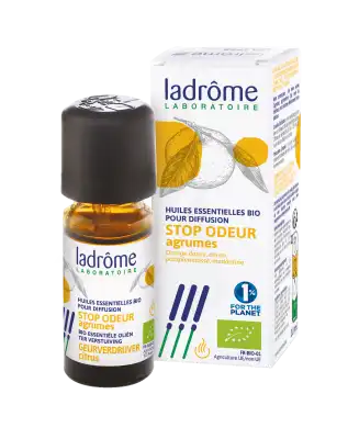 Ladrôme Huiles Essentielles pour Diffusion Stop Odeur Agrumes 10ml