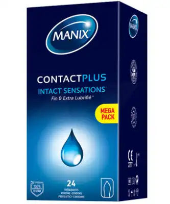 Manix Contact Plus Préservatifs Lubrifiés B/24 à  JOUÉ-LÈS-TOURS