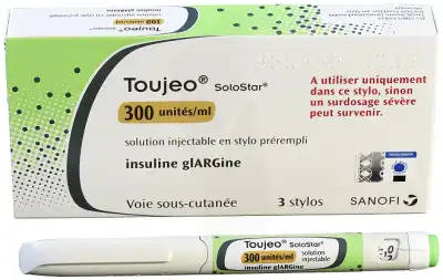 Toujeo 300 Unités/ml Solostar, Solution Injectable En Stylo Prérempli à SAINT-SAENS