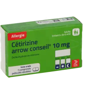 Cetirizine Arrow Conseil 10 Mg, Comprimé Pelliculé Sécable à Beauzelle