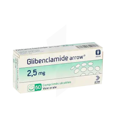 GLIBENCLAMIDE ARROW 2,5 mg, comprimé sécable