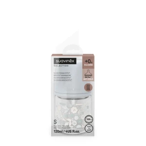 Suavinex Biberon Verre 120ml Sxpro S Bleu