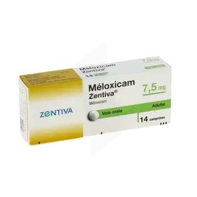 Meloxicam Zentiva 7,5 Mg, Comprimé à Bergerac