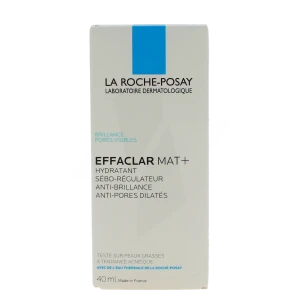 La Roche Posay Effaclar Mat Hydratant Sébo-régulateur Anti-brillance Anti-pores Dilatés Tube De 40 Ml