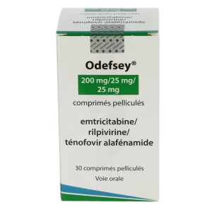 Odefsey 200 Mg/25 Mg/25 Mg, Comprimé Pelliculé