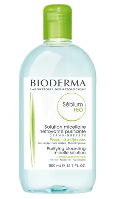 Acheter SEBIUM H2O Solution micellaire sans savon nettoyante peau grasse Fl/500ml à Toulon