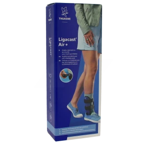Thuasne Ligacast Air+ Chevillère Stabilisatrice Noir/bleu Taille 0