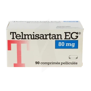 Telmisartan Eg 80 Mg, Comprimé Pelliculé
