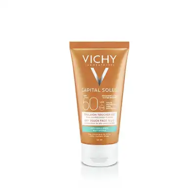 Vichy Capital Soleil Spf50 Emuls Visage Toucher Sec T/50ml+démaquillant à Voiron