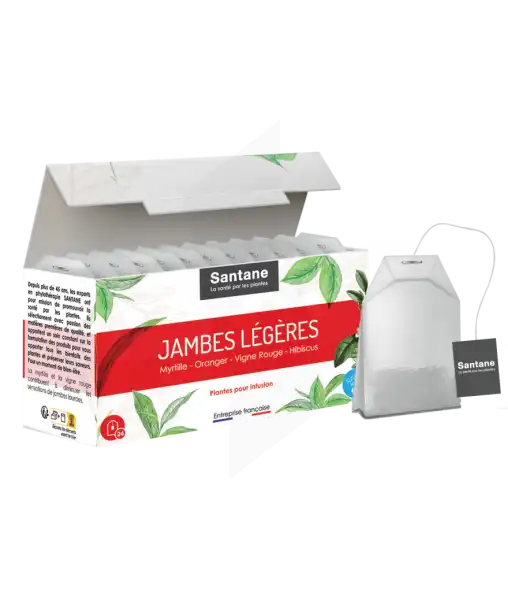 Santane Jambes Légères Infusions En Sachets Doses 24 Sachets