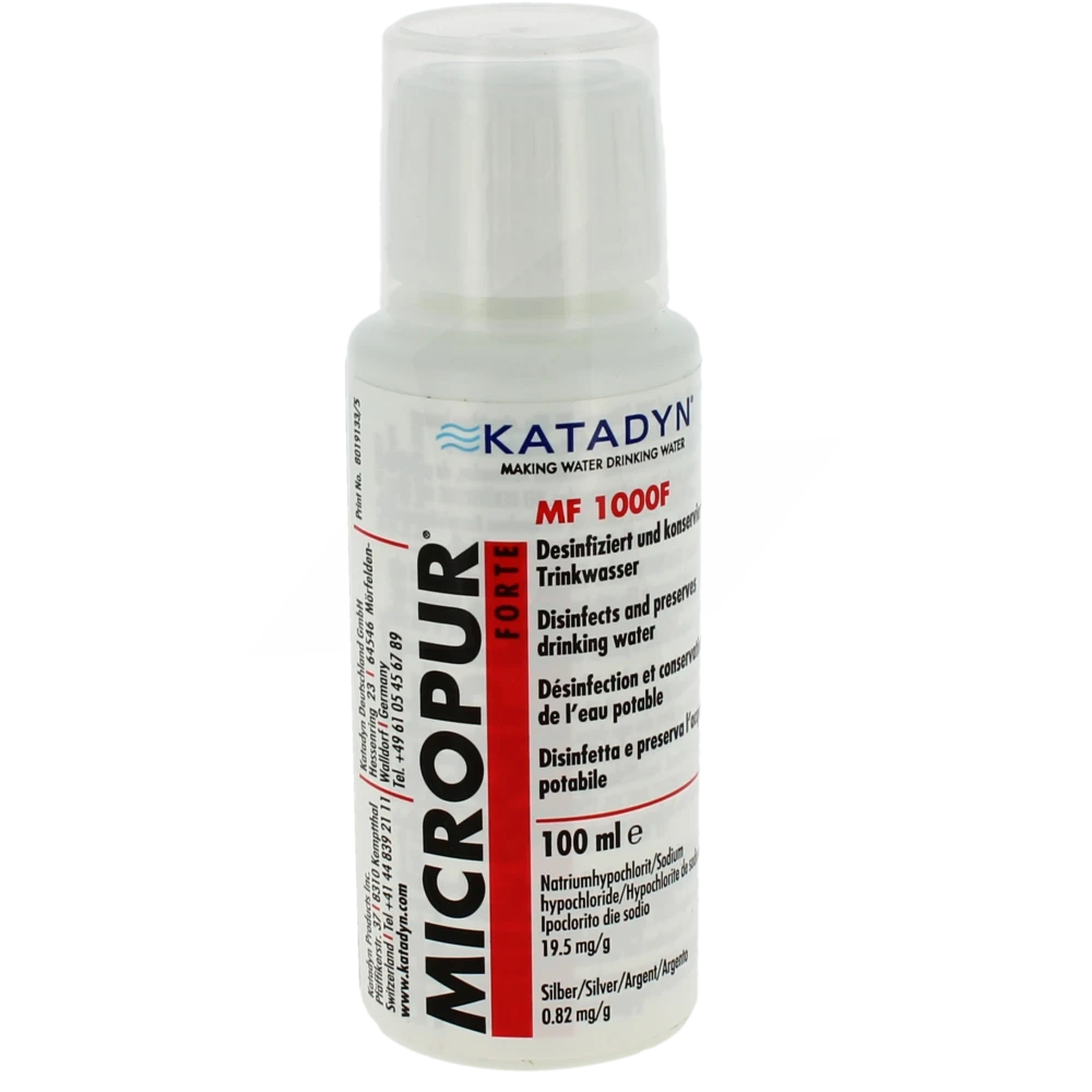 Micropur Forte Mf1000f Sol Antiseptique Désinfectante Eau Fl/100ml