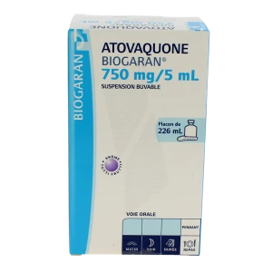 Atovaquone Biogaran 750 Mg/5ml, Suspension Buvable