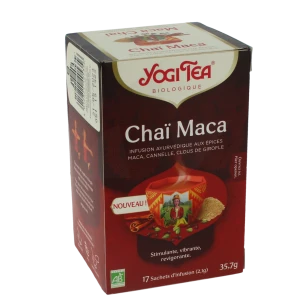 Yogi Tea Tisane Ayurvédique Chaï Maca Bio 17 Sachets/2,1g