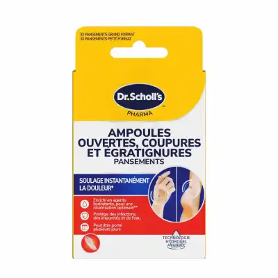 Scholl Pansements Ampoules Ouvertes Coupures Et Égratignures Boîte De 6 à ALBI
