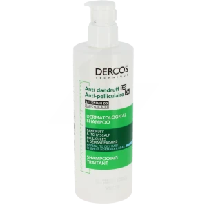 Vichy Dercos Technique Antipelliculaire Ds Shampooing Traitant Pellicules & Démangeaisons Cheveux Normaux à Gras Flacon/390ml