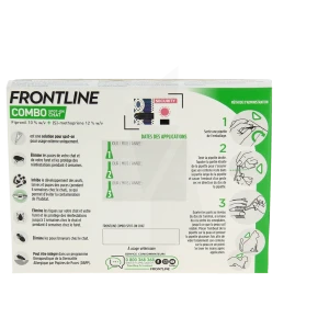 Frontline Combo 50,00 Mg / 60,00 Mg Solution Pour Spot-on Pour Chat, Solution Pour Spot-on
