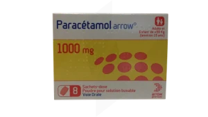 Paracetamol Arrow 1000 Mg, Poudre Pour Solution Buvable En Sachet-dose