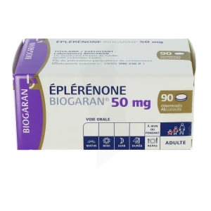 Eplerenone Biogaran 50 Mg, Comprimé Pelliculé