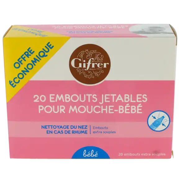 Gifrer Embout Mouche-bébé Par Aspiration B/20