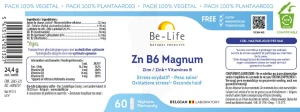 Be-life Zn B6 Magnum Gélules B/60