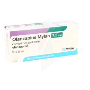 Olanzapine Mylan 7,5 Mg, Comprimé Pelliculé