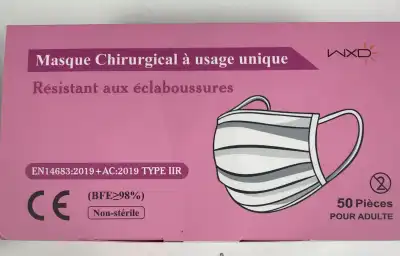Masque Chirurgical Rose bte/50