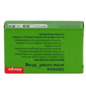 Cetirizine Arrow Conseil 10 Mg, Comprimé Pelliculé Sécable