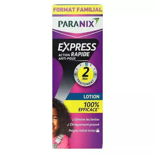 Paranix Express 2 Min Lot Antipoux Fl/200ml+peigne