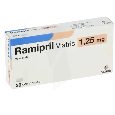 Ramipril Viatris 1,25 Mg, Comprimé à Paris