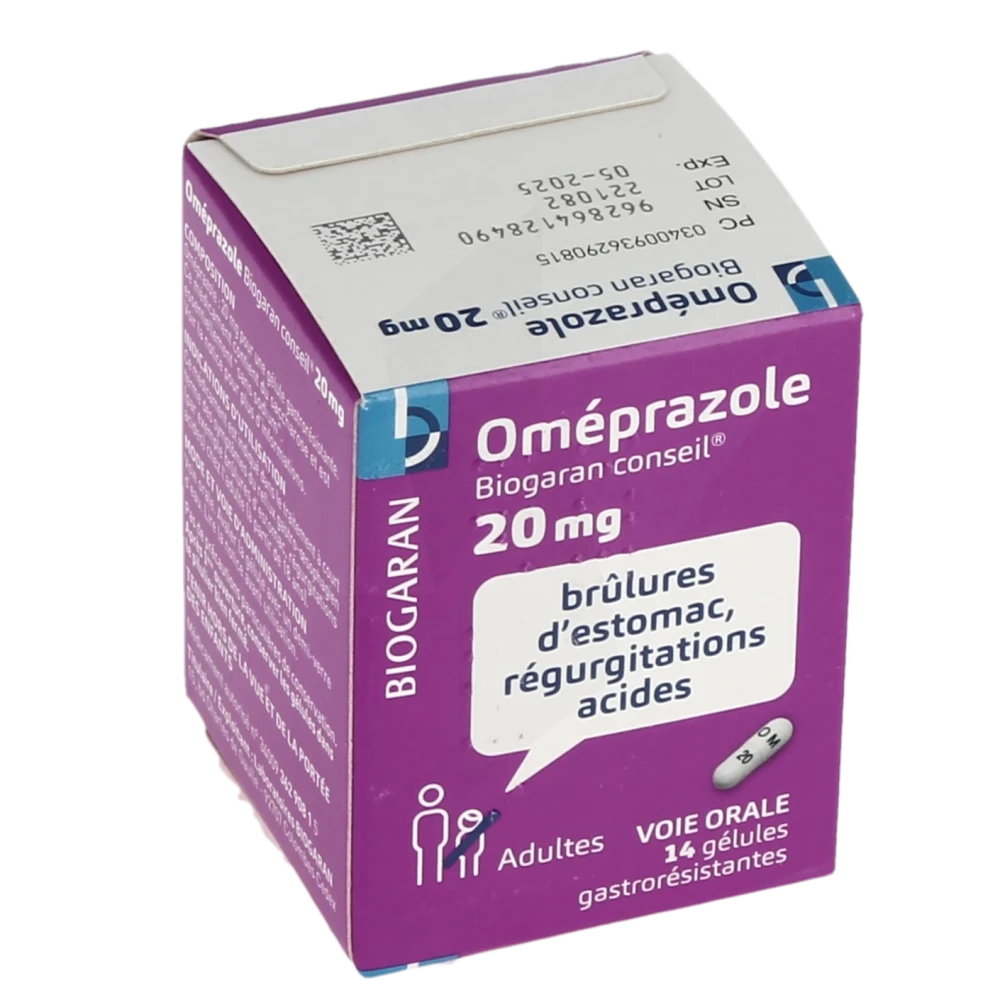 Omeprazole Biogaran Conseil 20 Mg, Gélule Gastro-résistante