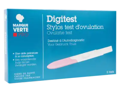 Santé Verte Digitest Test D'ovulation – Boîte De 5 à JOINVILLE-LE-PONT