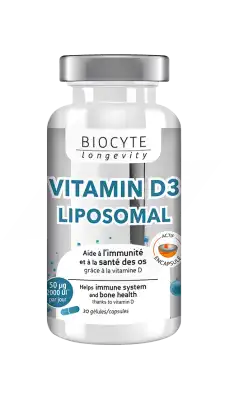 Biocyte Vitamine D3 Liposomal Gélules B/30 à Pessac