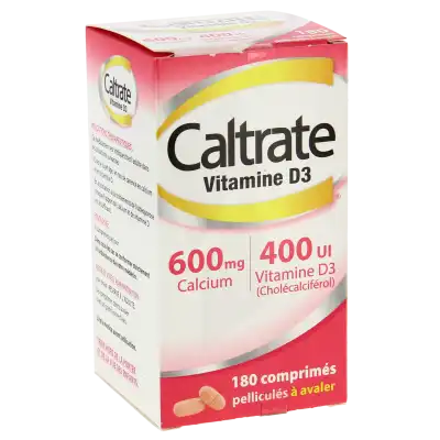 Caltrate Vitamine D3 600 Mg/400 Ui, Comprimé Pelliculé à LA CRAU