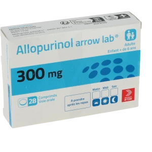 Allopurinol Arrow Lab 300 Mg, Comprimé