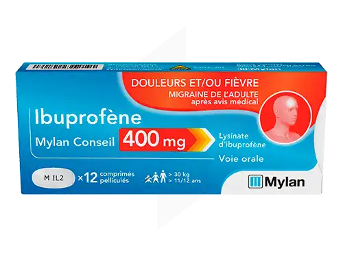 Ibuprofene Viatris Conseil 400 Mg, Comprimé Pelliculé