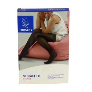 Thuasne Venoflex Secret 2 Chaussette Femme Beige Doré T5n