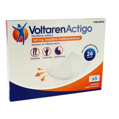 Voltarenactigo 140 Mg, Emplâtre Médicamenteux à Beauzelle