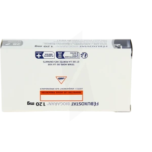Febuxostat Biogaran 120 Mg, Comprimé Pelliculé