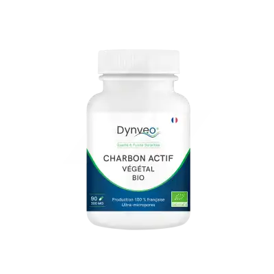 Dynveo CHARBON ACTIF végétal Bio Français 300mg 90 gélules