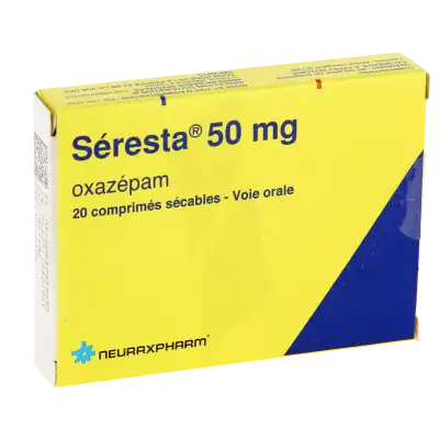 SERESTA 50 mg, comprimé sécable