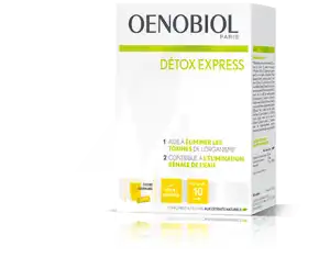 Oenobiol Detox Express Poudre à Diluer Citron Gingembre Sticks/10 à Angers