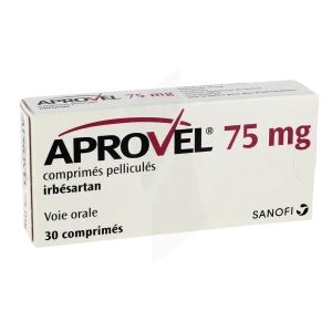 Aprovel 75 Mg, Comprimé Pelliculé