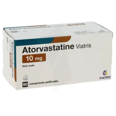 ATORVASTATINE VIATRIS 10 mg, comprimé pelliculé